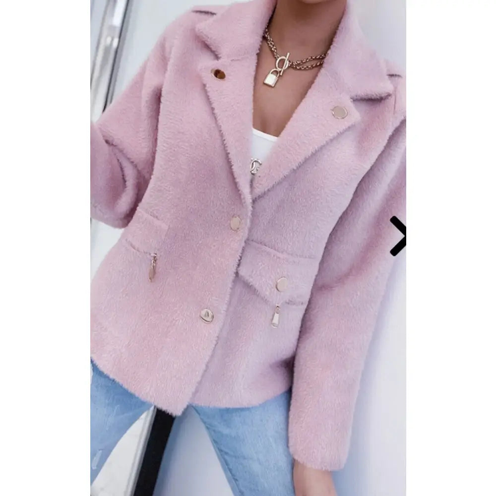 Alpakka Ramones-jakke med Gyldne Glidelåser