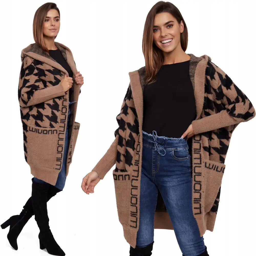 Alpakkafrakk Kåpe med Hette Oversize