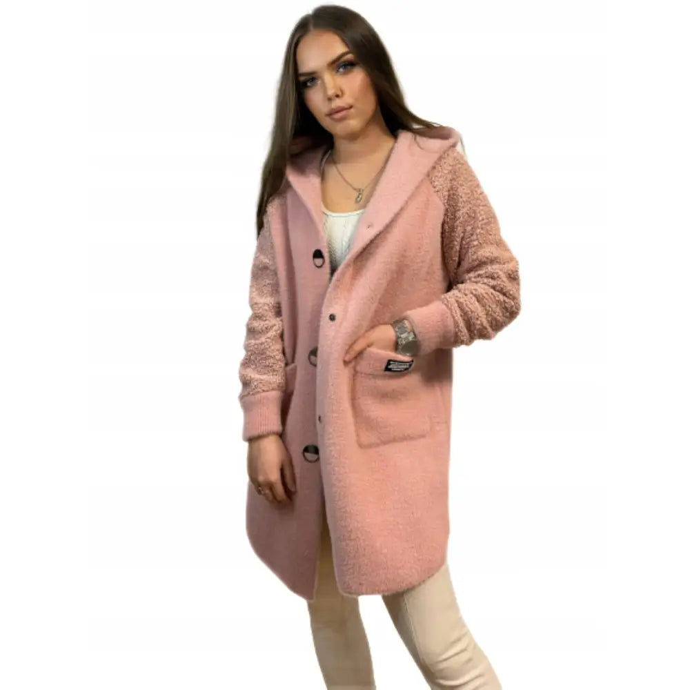 Alpakkafrakk med Hette_uni