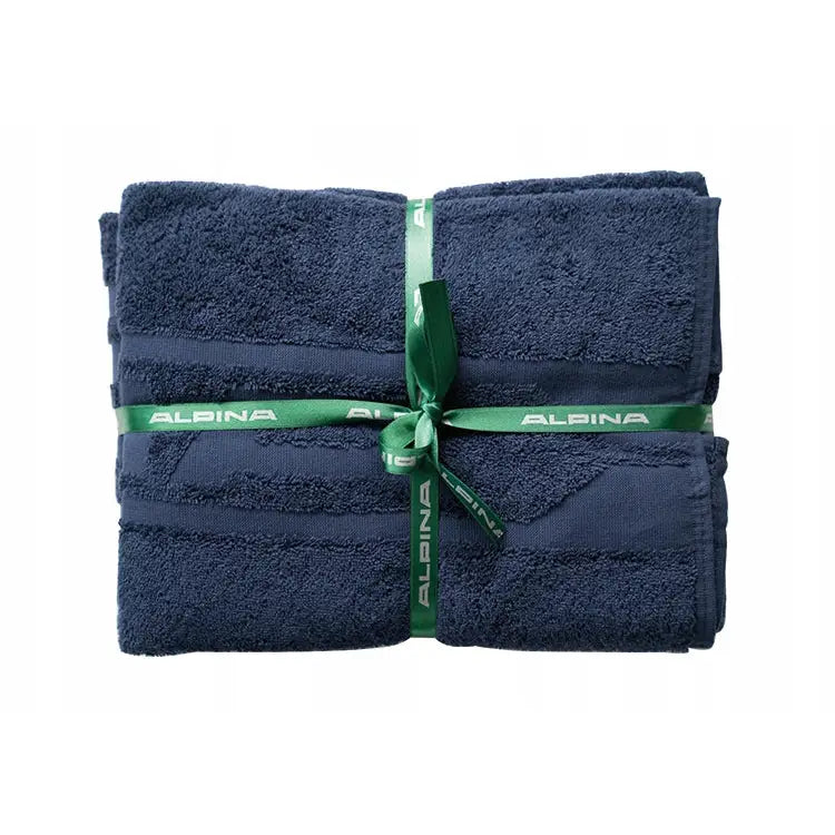 Alpina Marineblå Badehåndkle Sett