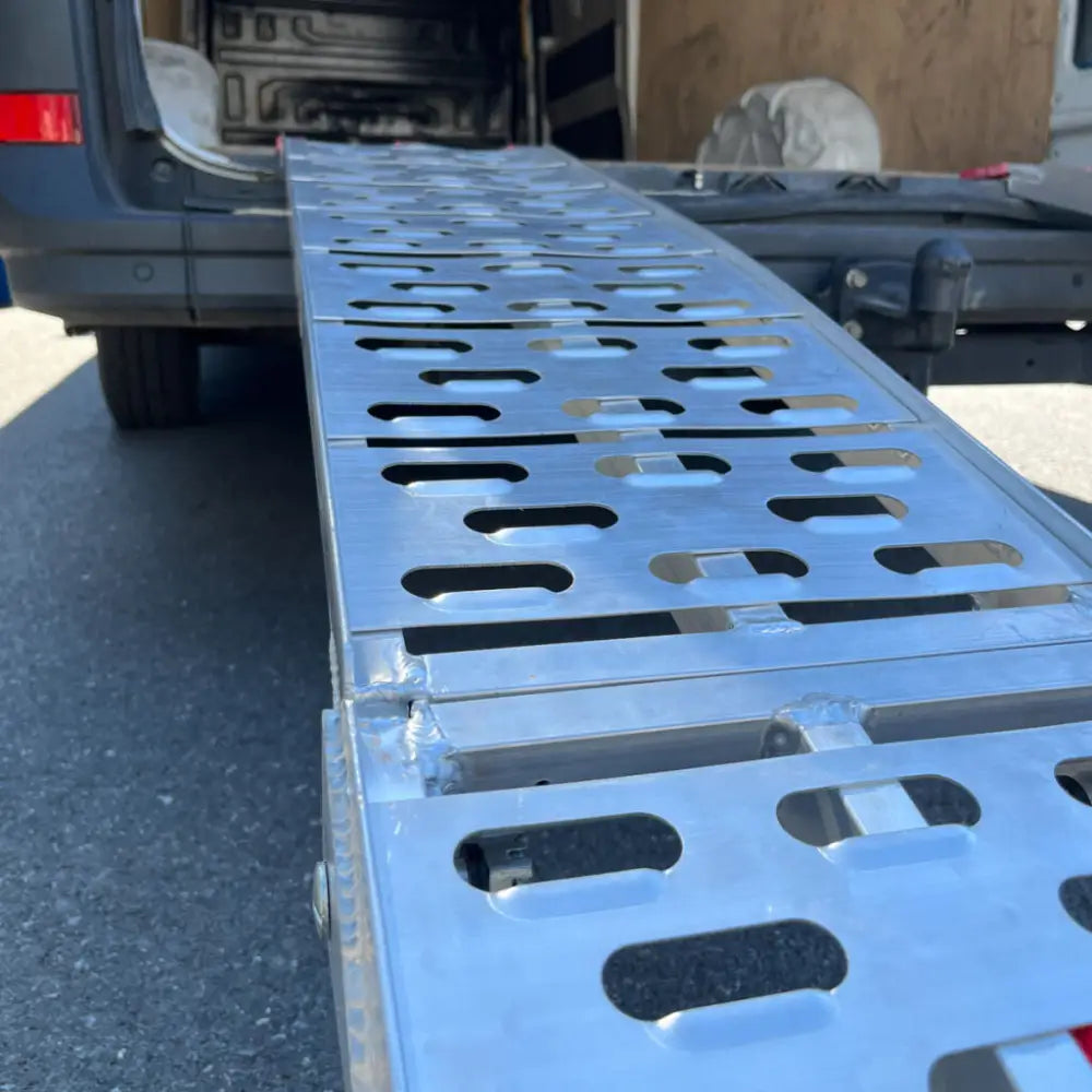 Aluminum Ramper (2 Stk) V1 Maks Belastningskapasitet 680 Kg Shark Atv Moto