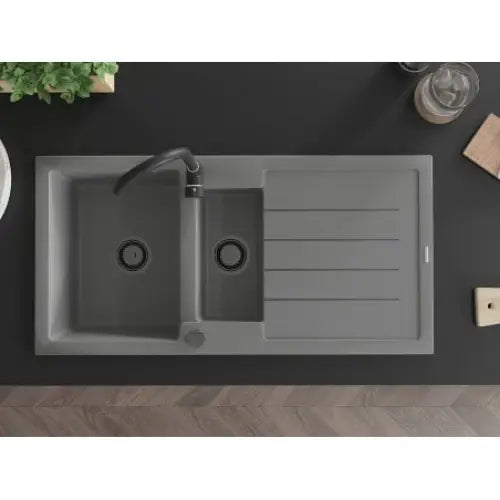 Andres Kjøkkenvask 1 1/2 Kum 1000x500 Mm Grå 6515101510-71-b