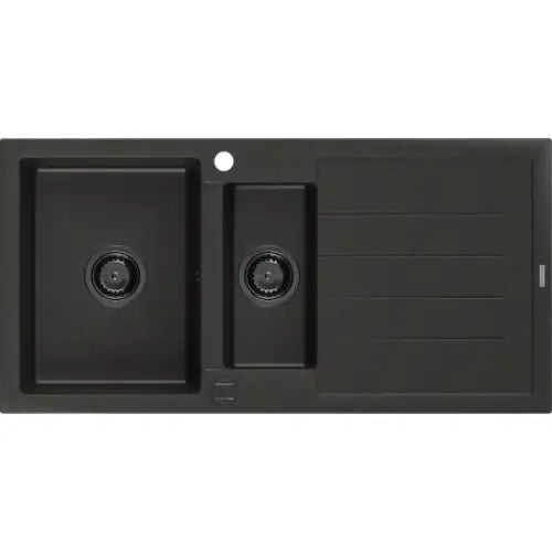 Andres Kjøkkenvask 1 1/2 Kum 1000x500 Mm Svart/gull 6515101510-75-b