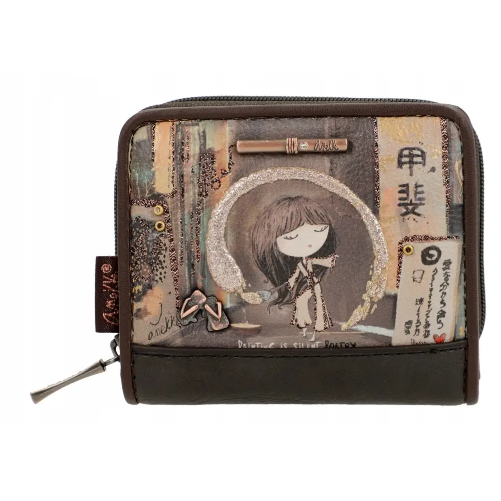 Anekke Shoen Brun Japansk Lommebok Portemoné