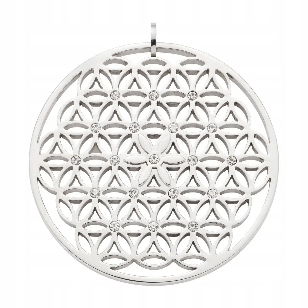 Helsearmbånd i Rustfritt Stål med Swarovski - 1200 Gauss