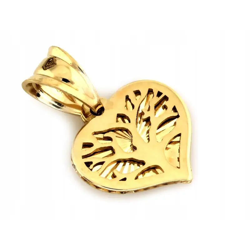 Lhl Hjerte med Lykketre - 585 Gull 0,47g-0,50g
