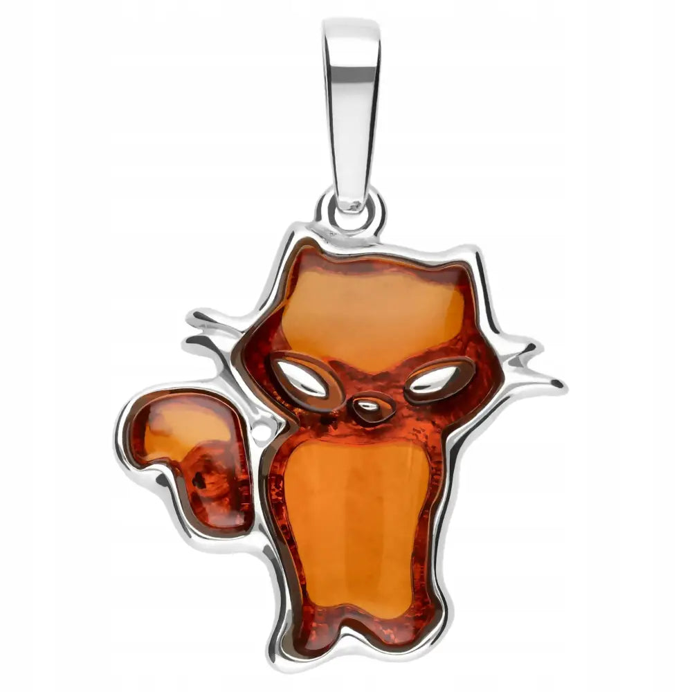 Charm Sølvkatt Anheng - 925 Sølv til Kjede og Smykker