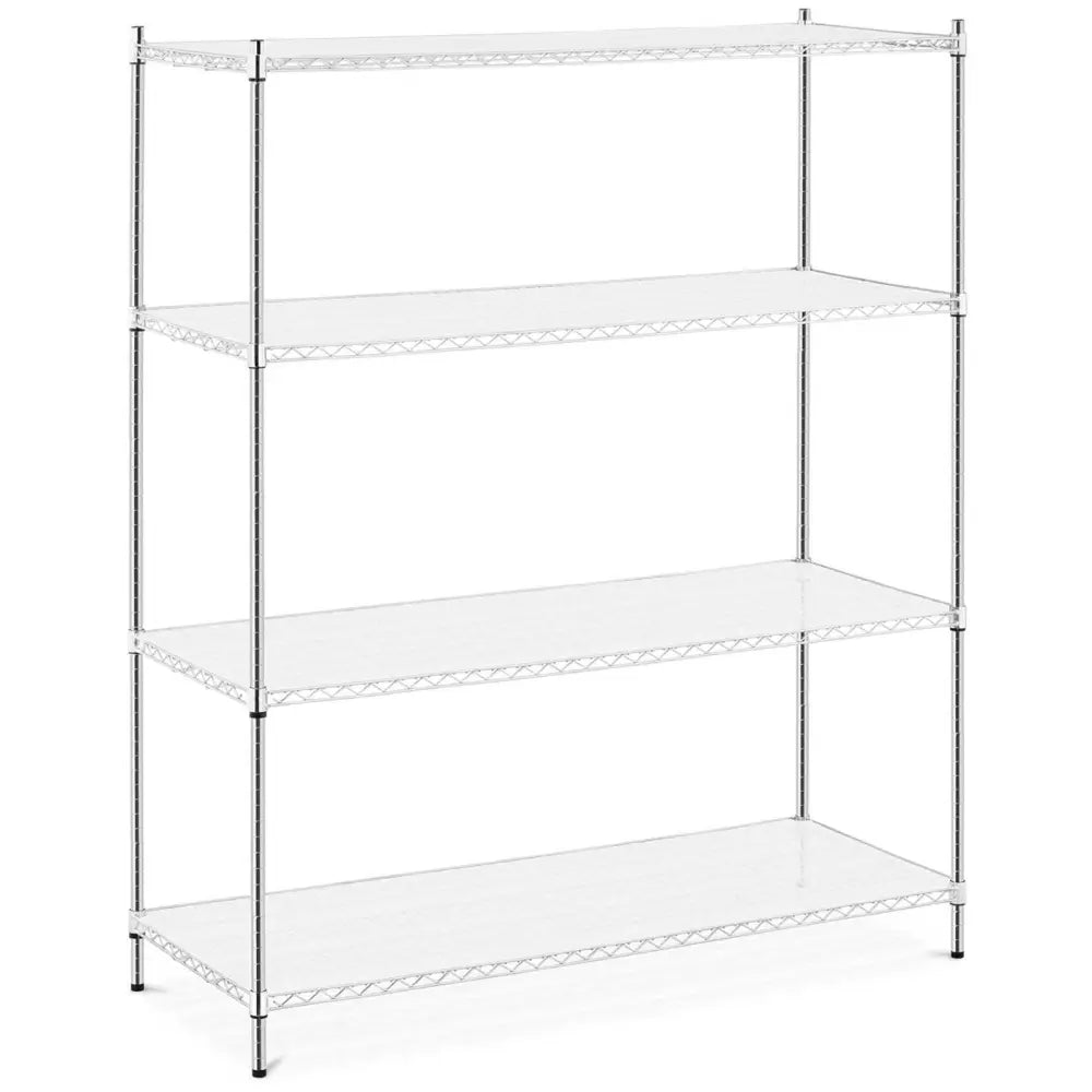 Åpen Metallhylle med 4 Hyller + 4 Matter til 1000 Kg 150x60x180 Cm