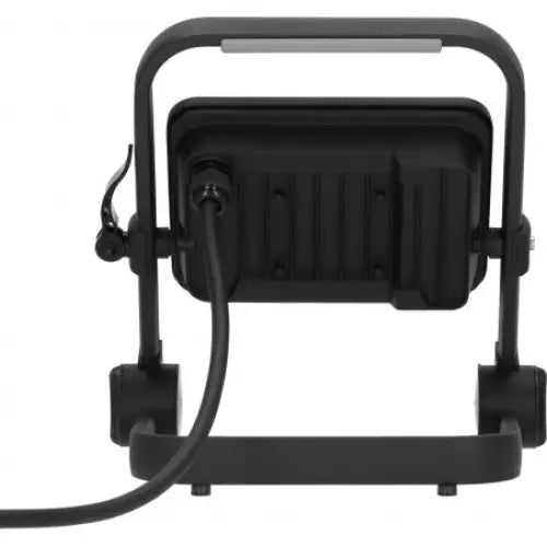 Arbeidslampe LED JARO 4060 M bakfra, viser strømkabel og justerbart metallstativ med låseskrue.