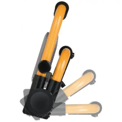 Arbeidslys SLIM LED 950lm, sidevisning av justerbart oransje og svart metallrør med synlig låsemekanisme.