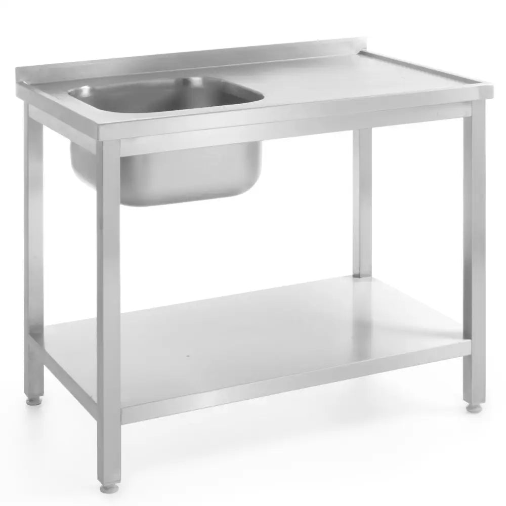 Arbeidsbord med Vask og Hylle 80x60x85 Cm - Hendi 812495