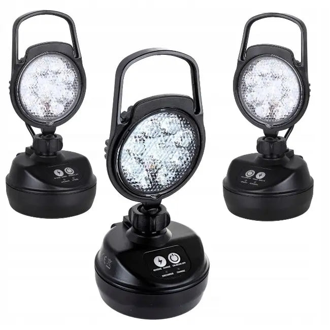 Arbeidslampe Led med Magnet Batteri og Lader Kraftig Lys