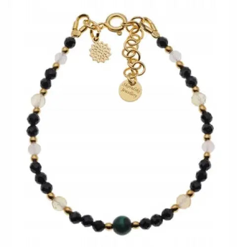 Armbånd Dame med Charms - Håndlaget Turmalin 17 Cm