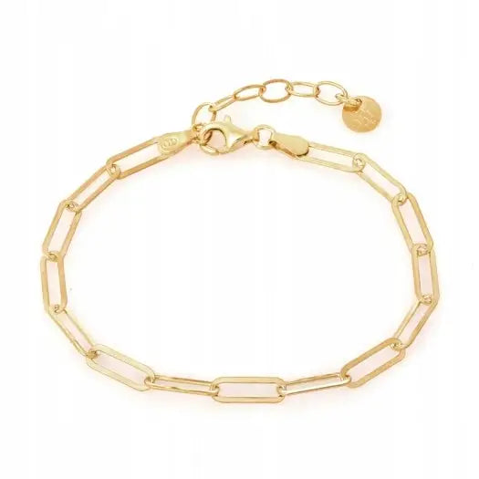 Armbånd Dame med Charms - Sølv 925 Gullbelegg Justerbart