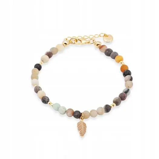 Armbånd Dame med Charms i Gull Justerbart 16-18,5 Cm