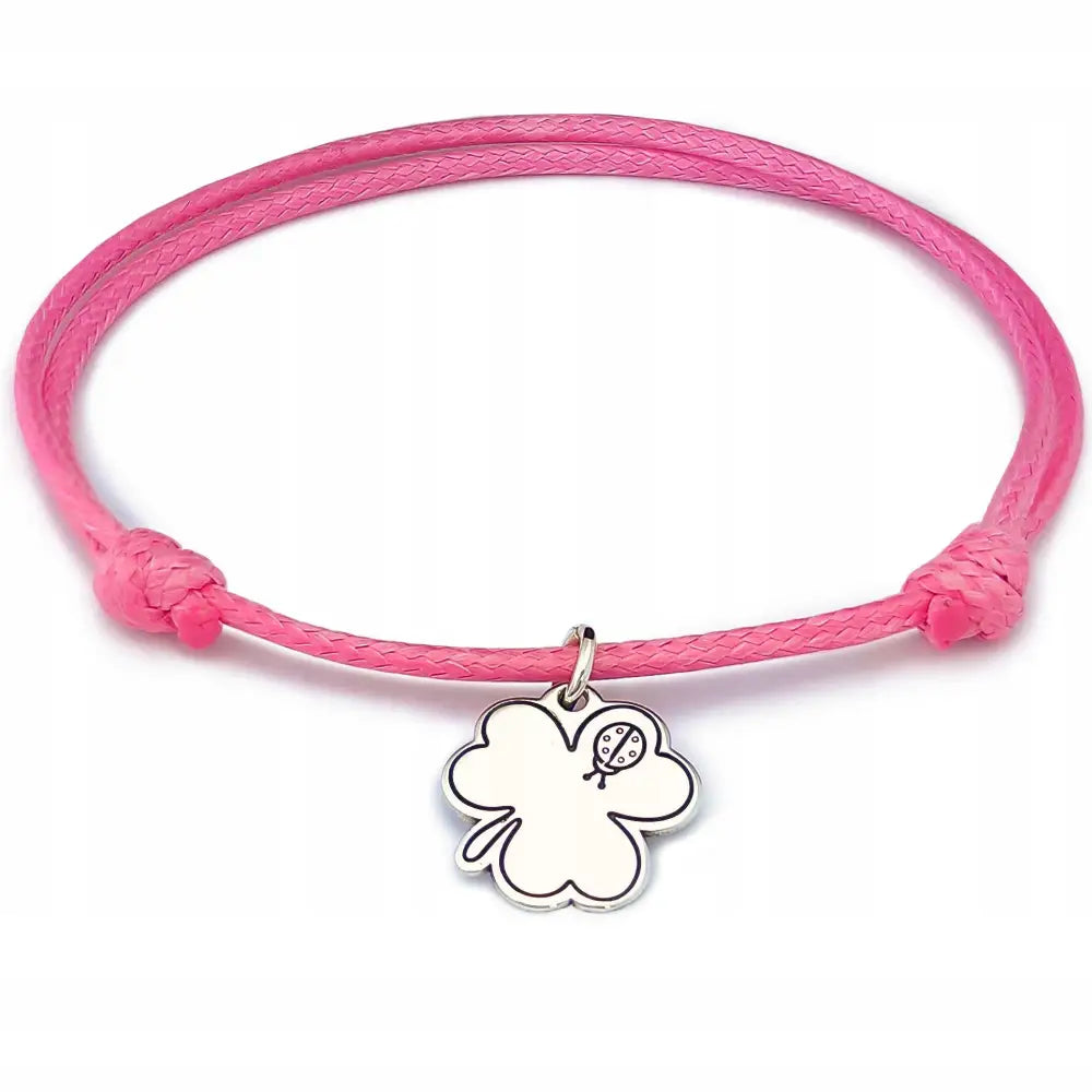 Armbånd Dame med Marihøne - Justerbart Sølvarmbånd