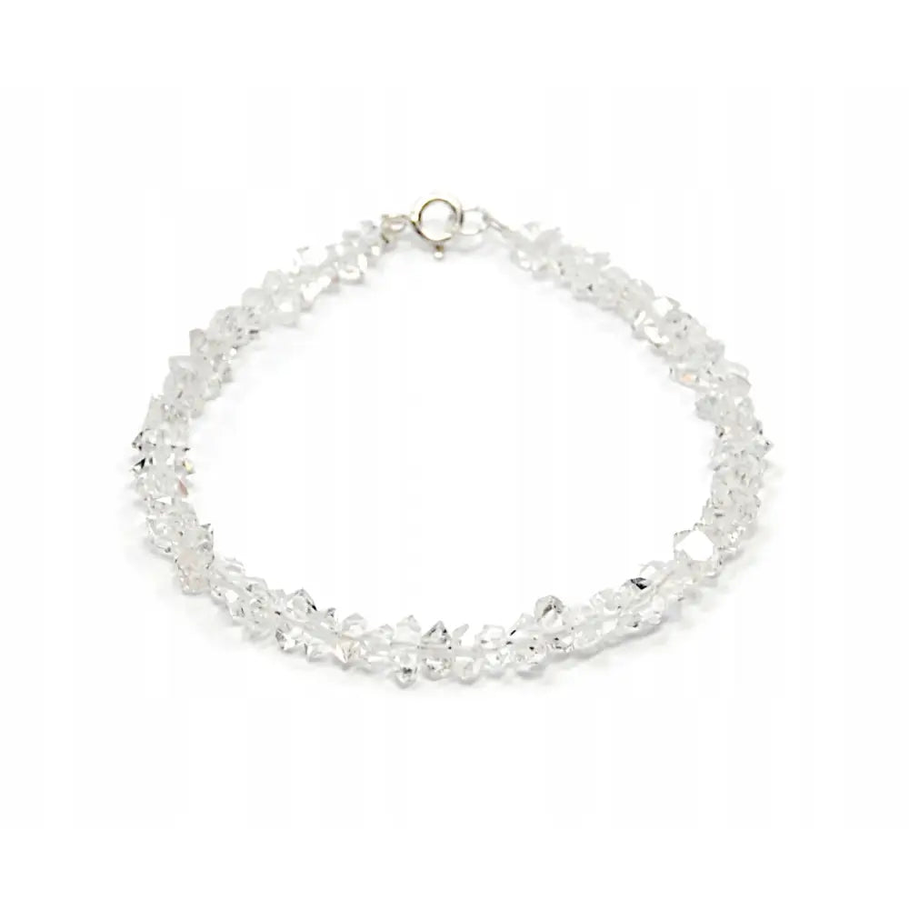 Armbånd Dame med Herkimer Diamant og Sølv Lås