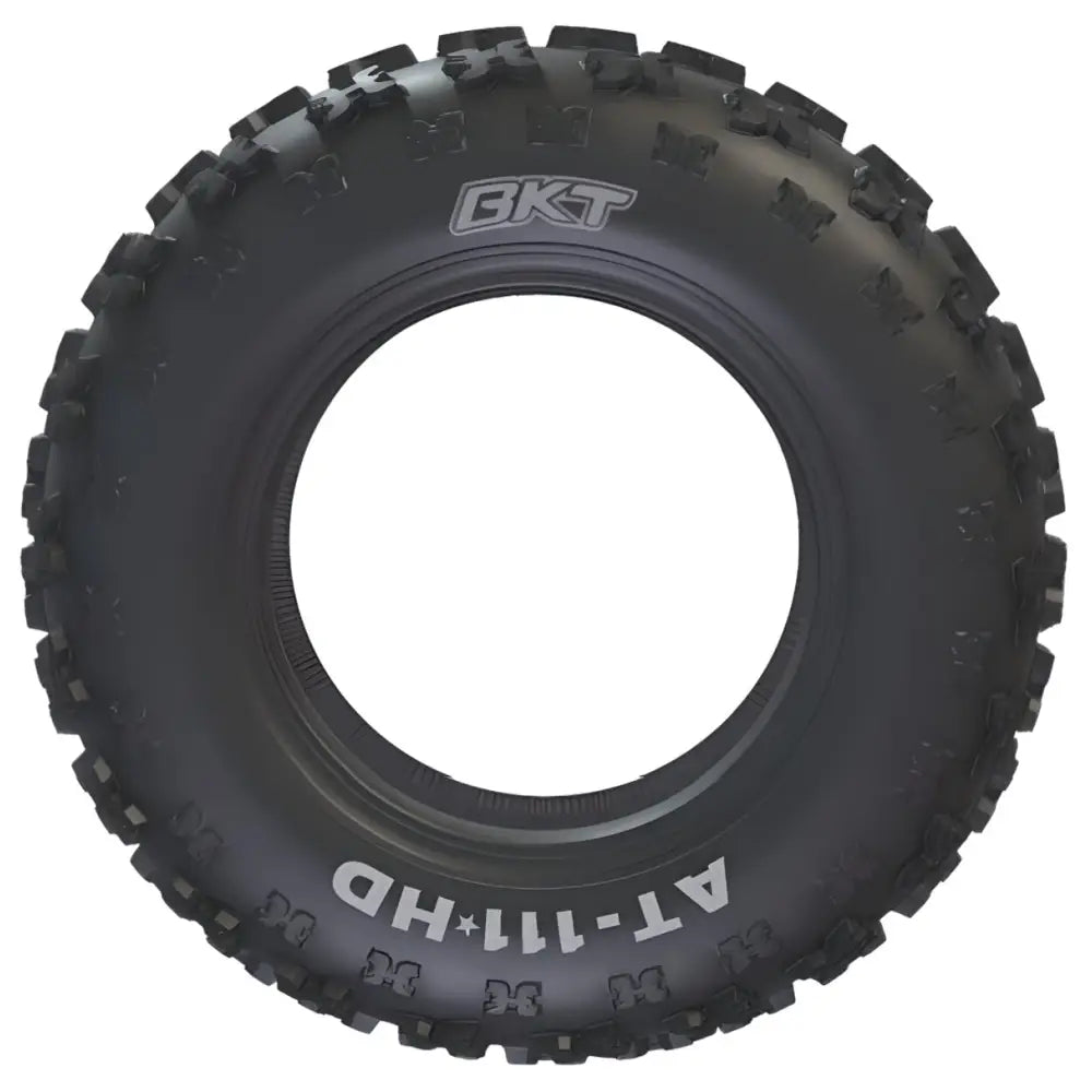 Atv Dekk 20x11-9 BKT AT 111, frontbilde som fremhever grovt mønster og hvit logo på dekksiden.