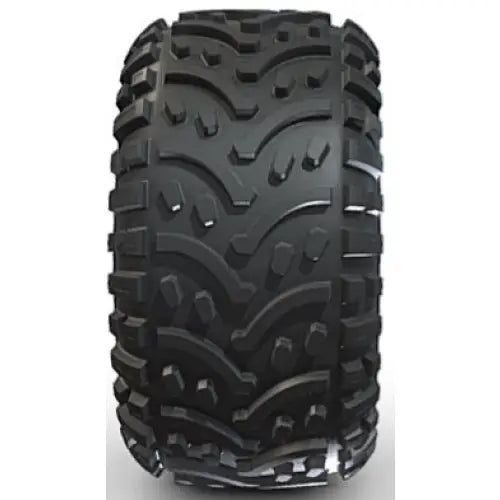 Atv Dekk 23x8-10 BKT AT108, frontbilde som fremhever bølgete mønster og markerte knaster på bred profil.