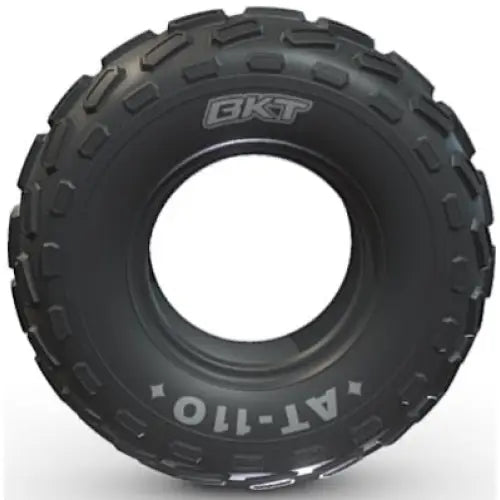 Atv Dekk 20x7-8 BKT AT110 sett forfra, tydelig mønster og hvite "AT-110" og "BKT" på dekksiden.
