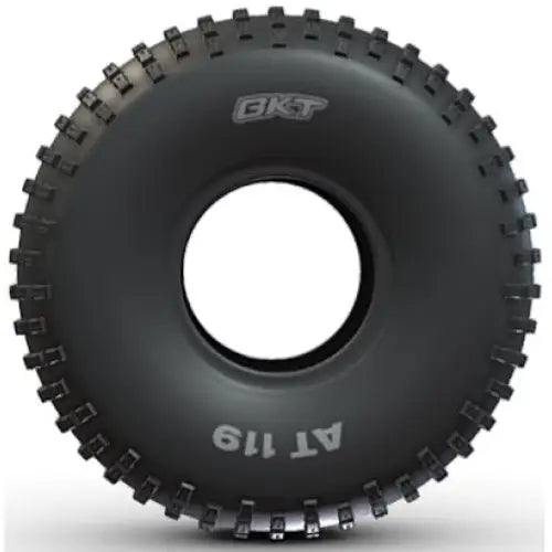 Atv Dekk 22x11-8 BKT AT119, frontbilde med tydelige sideknaster og synlig "AT 119"-merking på dekksiden.