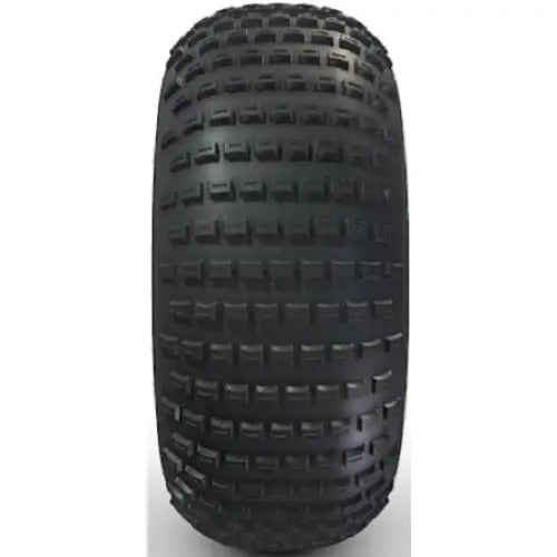 Atv Dekk 22x11-8 BKT AT119, frontbilde som fremhever grovt rektangulært mønster og glansfull svart gummi.