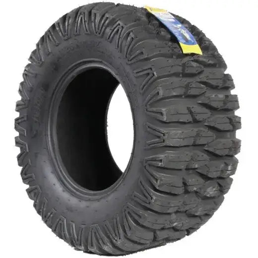 Atv Dekk 26x9-12 Feiben Tyre FB127, skråvisning som fremhever det grove mønsteret og etiketten øverst på dekket.