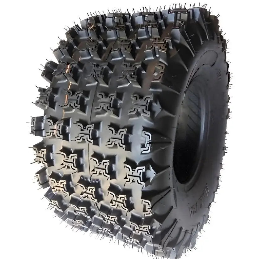 Atv Dekk 22x10-10 Hakuba X-Trail WP02 med grove, rektangulære knaster og markante pigger for terrenggrep.