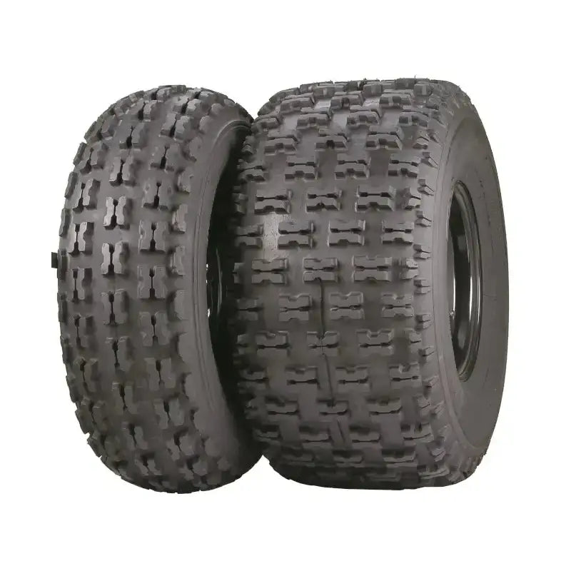 Atv Dekk 20x11-8 ITP Holeshot 3, to sorte dekk side om side med tydelig grovmønstret spor og laminat.