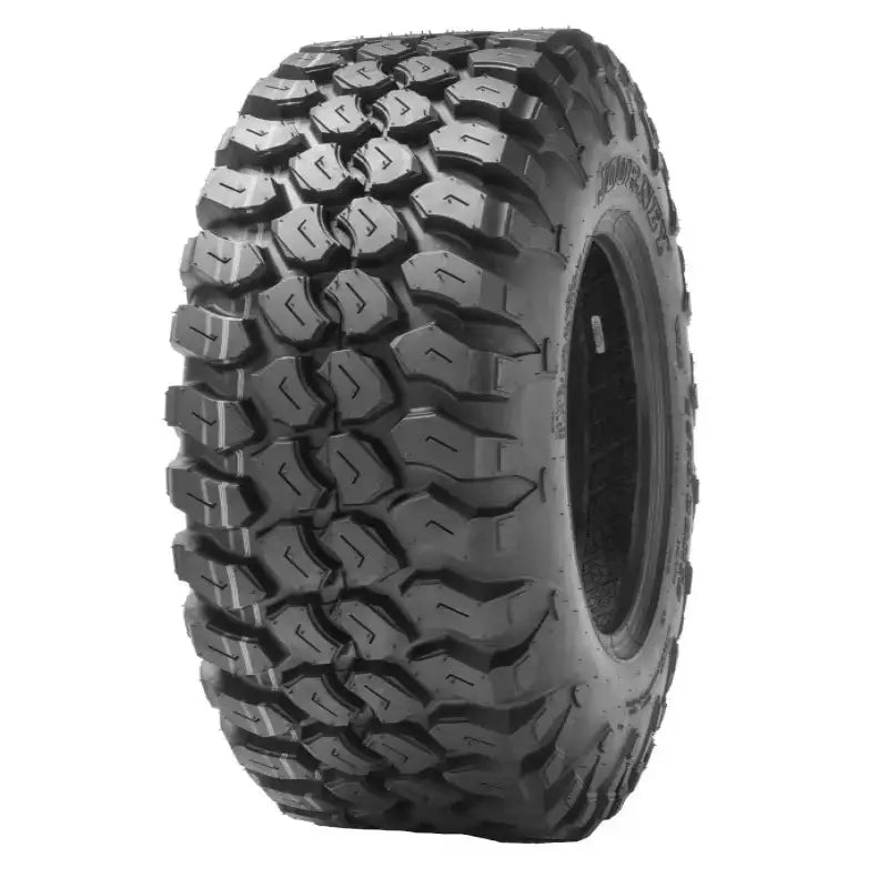 Atv Dekk 25x8R12 Journey, trekvartsvisning som fremhever det grove mønsteret og de forsterkede sideveggene.