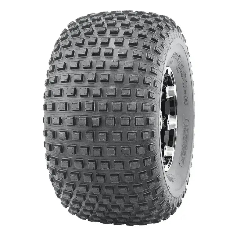 Atv Dekk 22x11-8 Journey P323 med bredt, rutete knastemønster og grov profil, vist skrått mot hvit bakgrunn.