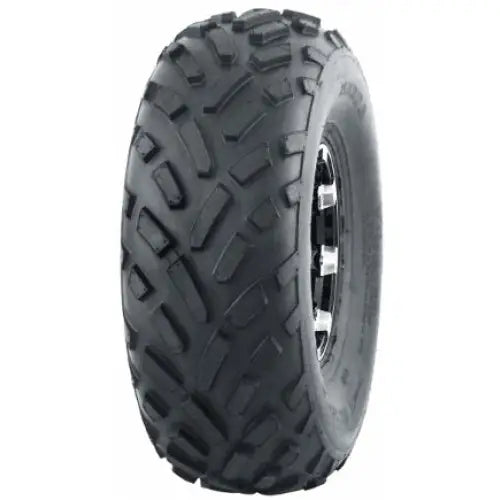Atv Dekk 19x7-8 Journey P340, skråvisning med tydelig markerte knaster og synlig slitebane samt sideprofil.
