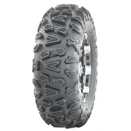 Atv Dekk 25x10-12 Journey P390, profilbilde som fremhever det dype, aggressive mønsteret i svart gummi.