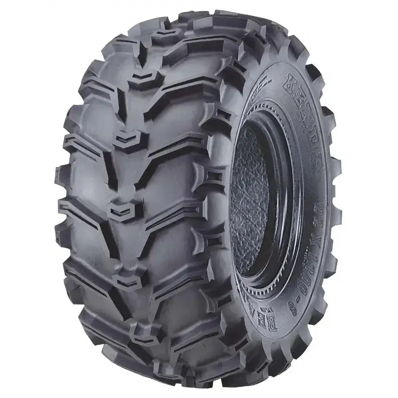 Atv Dekk 26x9-12 Kenda Bear Claw, skråvisning som fremhever det grove mønsteret og den detaljerte dekkprofilen.