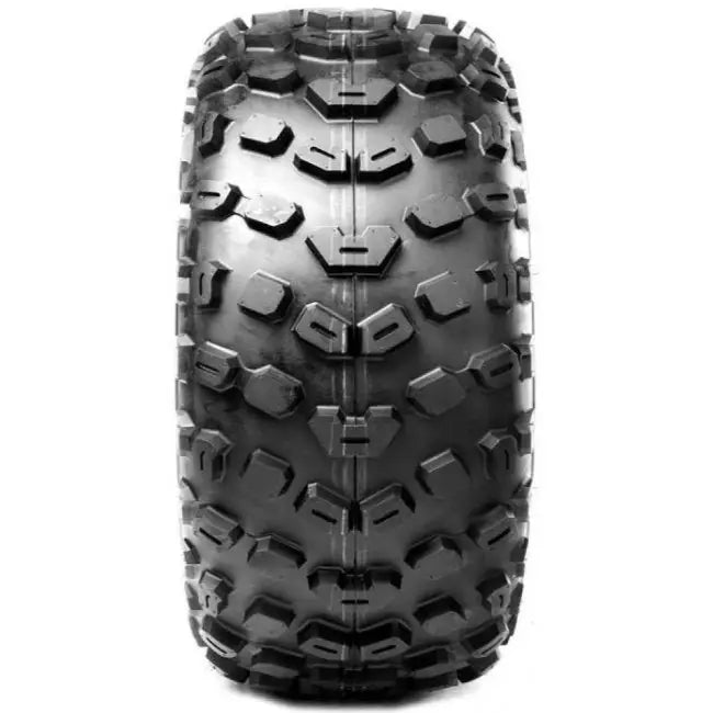 Atv Dekk 21x10-8 Kenda K533 XC, frontvisning som fremhever de store kantete knastene i slitebanen.