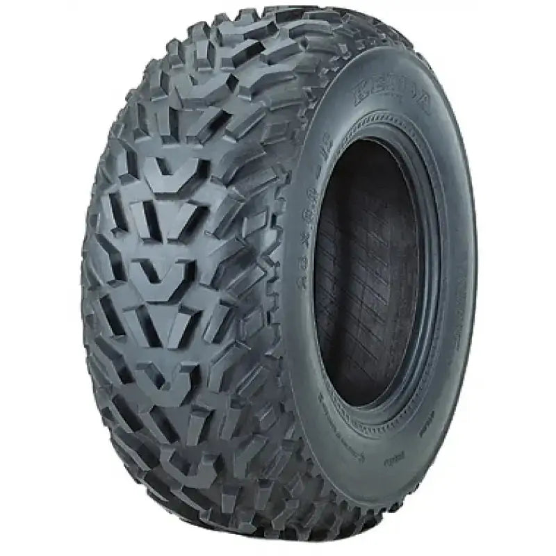 Atv Dekk 16x8-7 Kenda Pathfinder K530F, vinkelvisning som fremhever det grove terrengmønsteret på svart gummi.