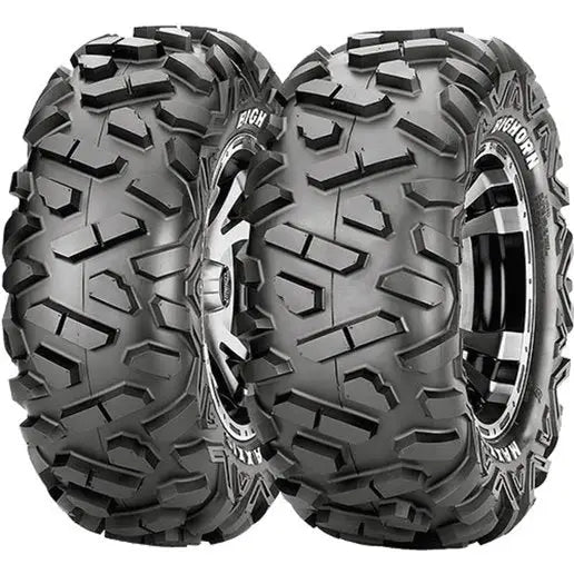 Atv Dekk 26x8-14 Maxxis BigHorn, nærbilde som viser dypt mønster og markant sidevegg.