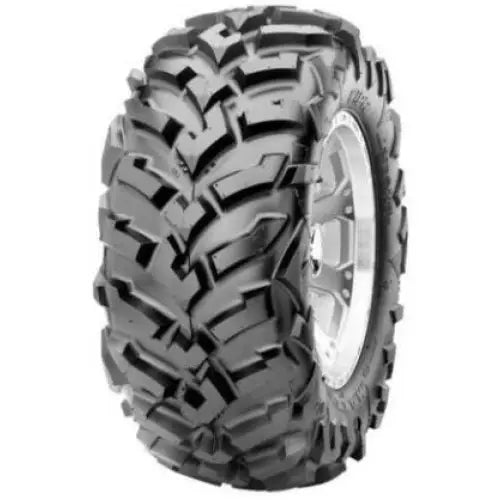 Atv Dekk 26x9-12 Maxxis Vipr MU15, skråvisning som fremhever de dype sporene og den kraftige profilen på sølvfelg.