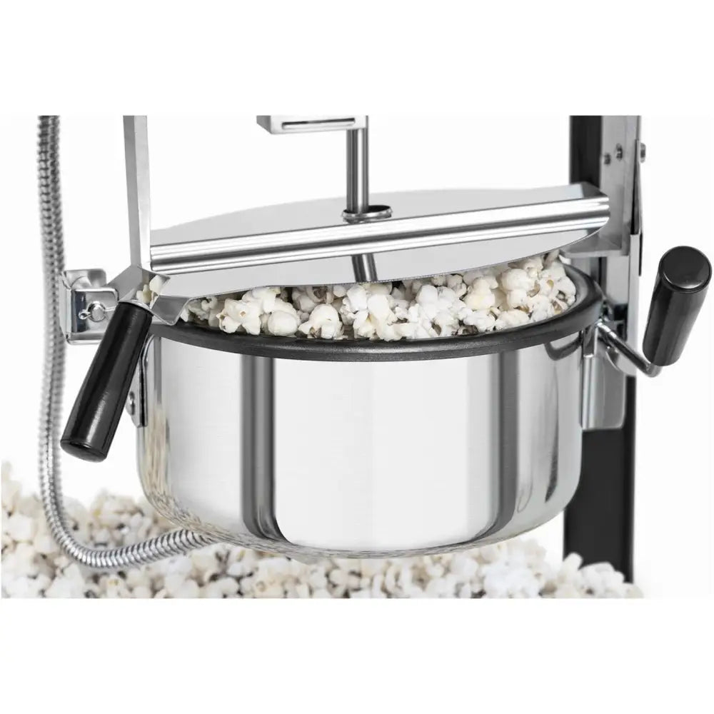 Automatisk Popcornmaskin Retro Teflon 1600 w - Svart og Gull