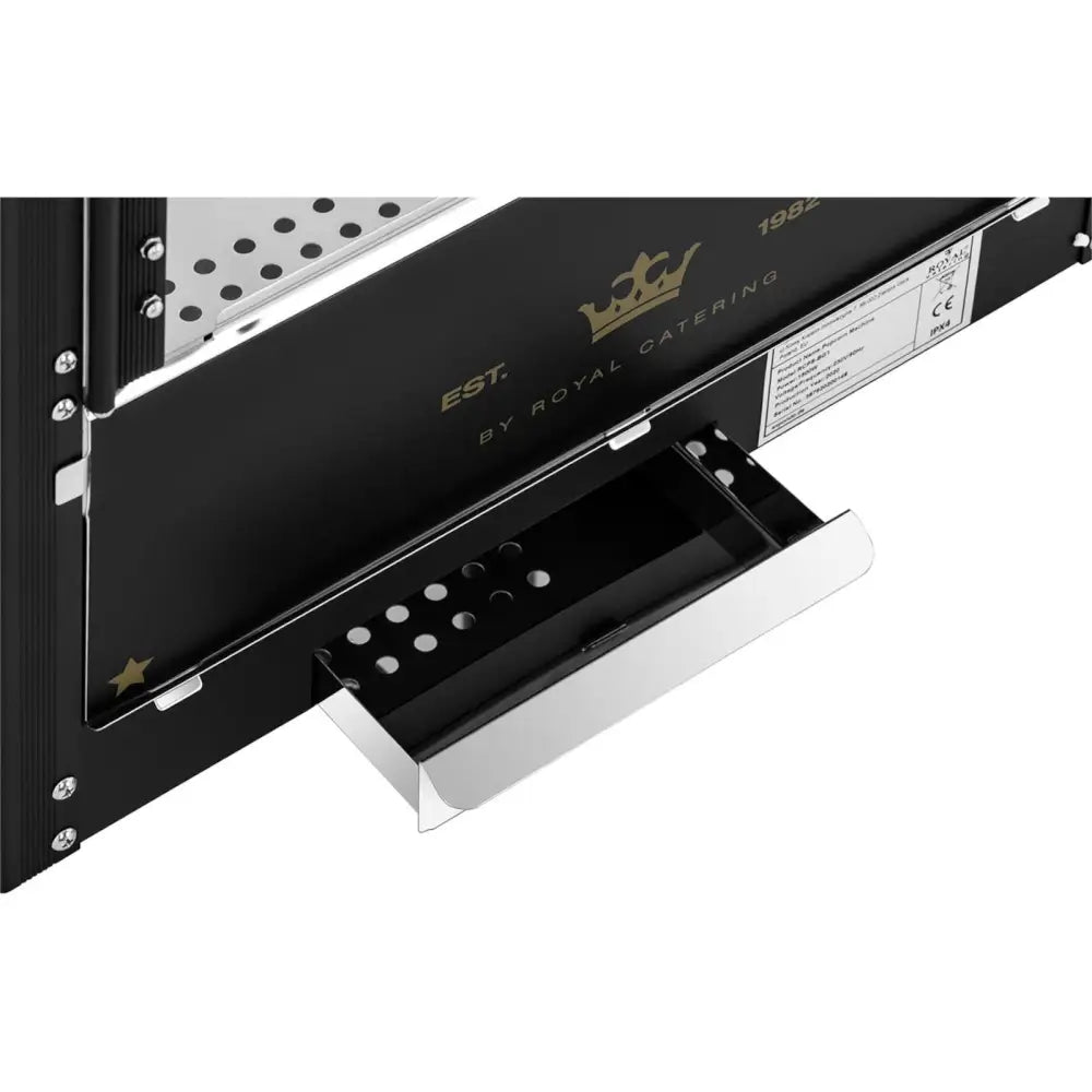 Automatisk Popcornmaskin Retro Teflon 1600 w - Svart og Gull