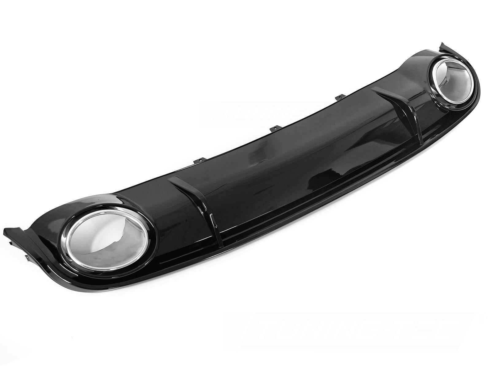 Diffusor Audi A4 B8 08–11 glanssvart, én utgang – ZTAU01