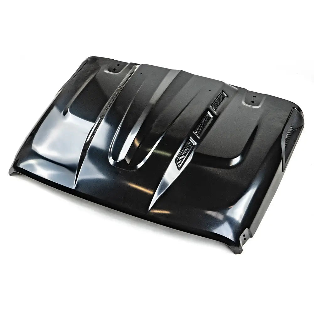 Avenger Motorhette i Svart Matte Stål - Jeep Wrangler Jl 4 d 18-