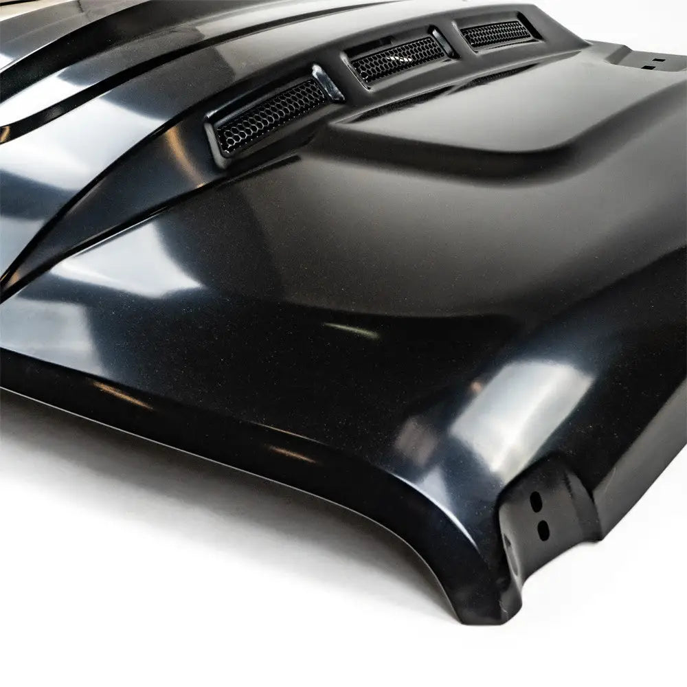 Avenger Motorhette i Svart Matte Stål - Jeep Wrangler Jl 4 d 18-