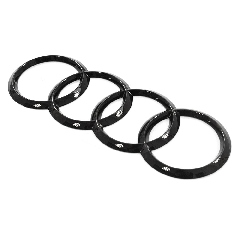 Emblem Audi ringer () Bakluke Black Edition - sett forfra