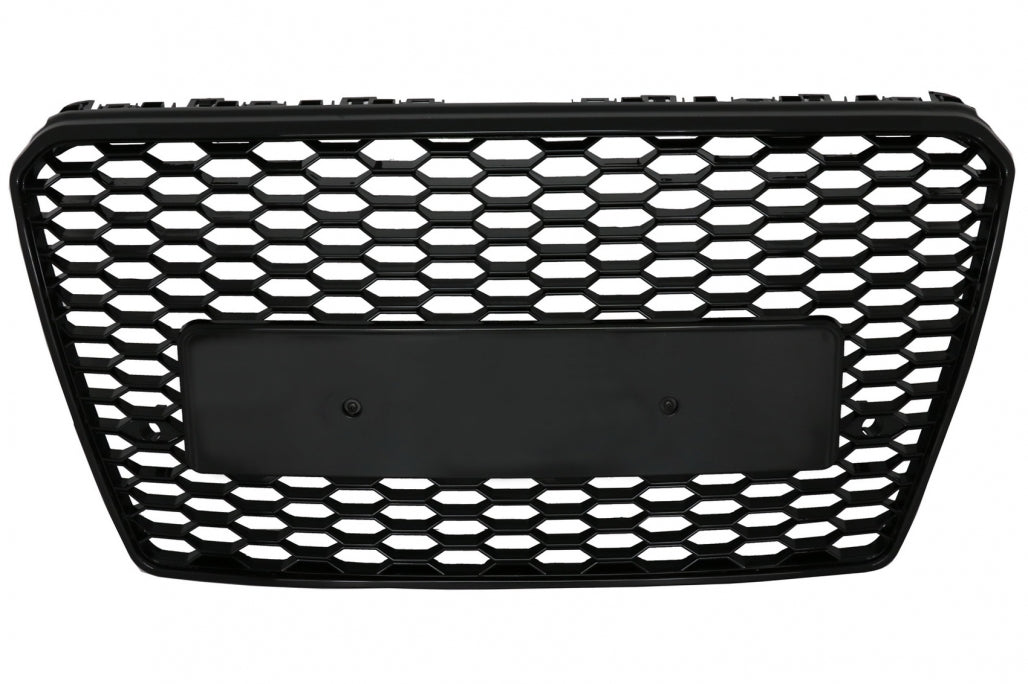 Grill Audi A7 C7 10–14 blank svart, PDC, uten logo