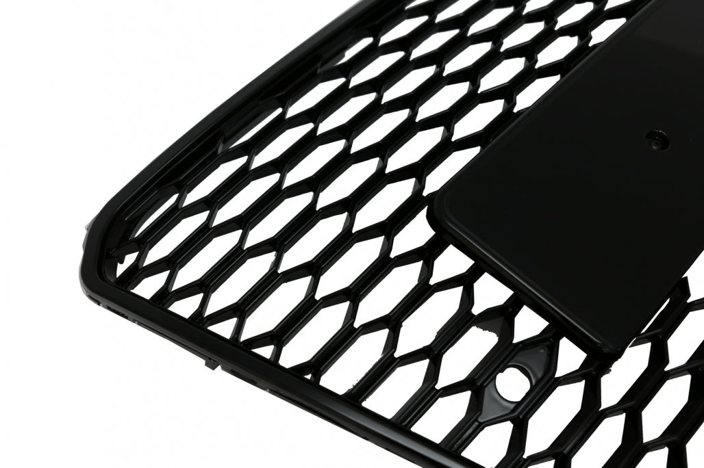 Grill Audi A7 C7 10–14 blank svart, PDC, uten logo