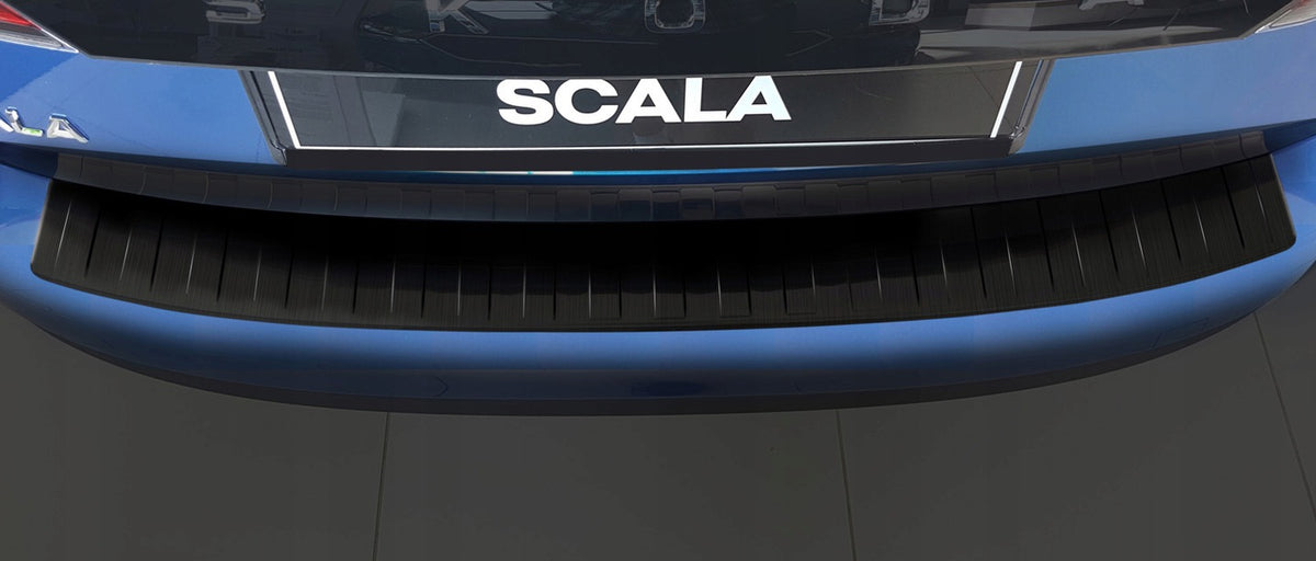 Avisa bakfangerbeskytter til Skoda Scala – rustfritt stål svart børstet