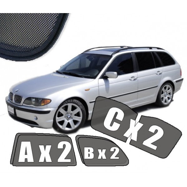 Sr solskjerm i akryl til Bmw 3 (E46) Touring for bedre ventilasjon og regnbeskyttelse