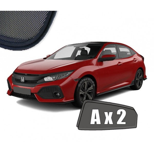 Sr solskjerm i akryl til Honda Civic Hatchback X med enkel montering og vindavviserfunksjon