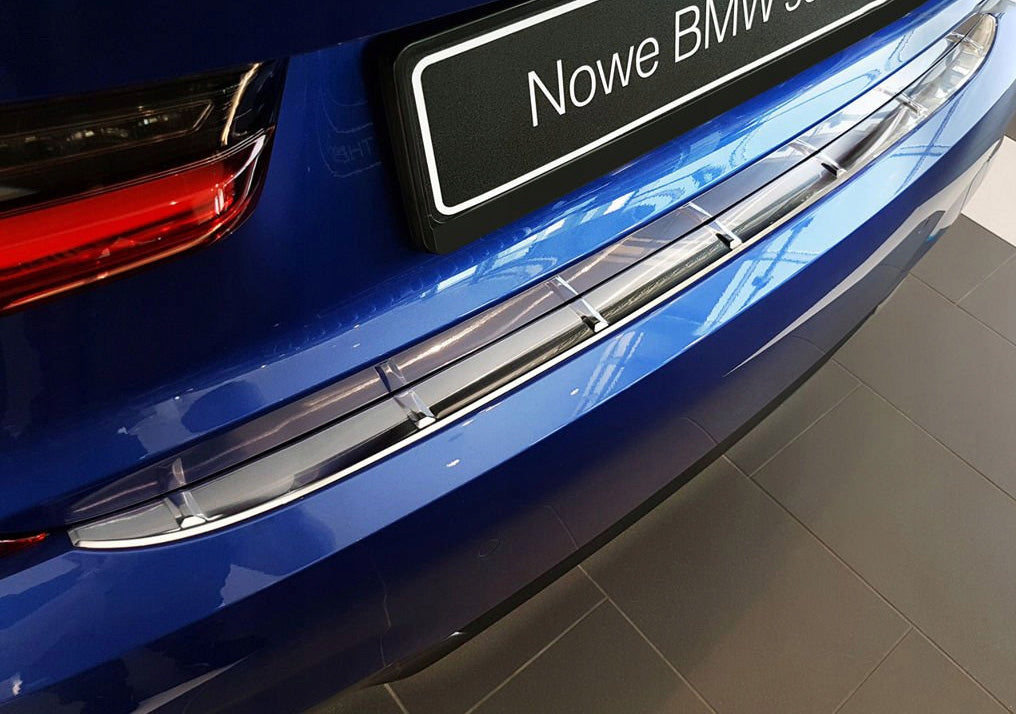 Avisa bakfangerbeskytter til Bmw 3 (G20) Sedan "M-Pakke" – børstet sølv overflate